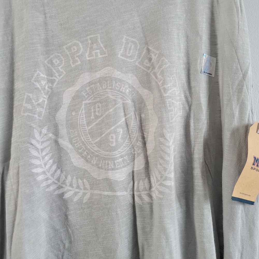 MV Sport Women's 2XL Kappa Delta Grey Lace Back Tank Top College Sorority Greek - Picture 4 of 6